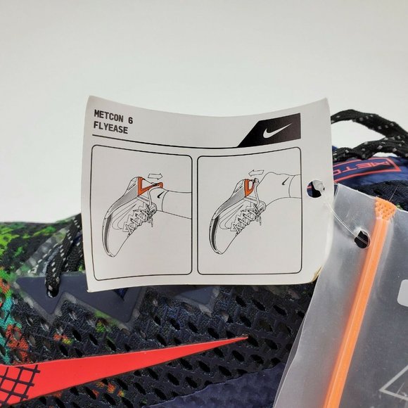 Nike Metcon 6 Flyease "I Am Not A Robot" Mens Blue Void Crimson DB3790-400 NEW - Picture 5 of 11